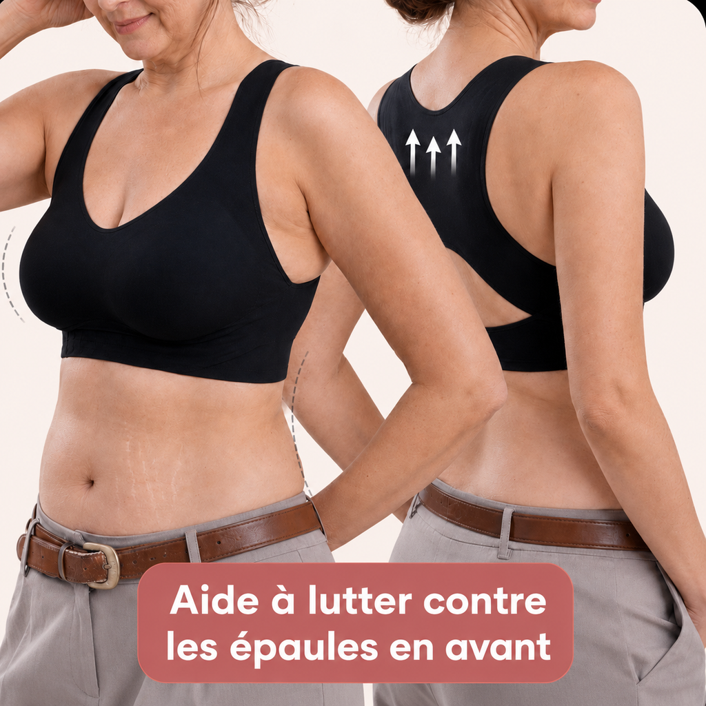 Brassière Correctrice de Posture : Maintien Dos & Poitrine, Invisible sous vos Vêtements