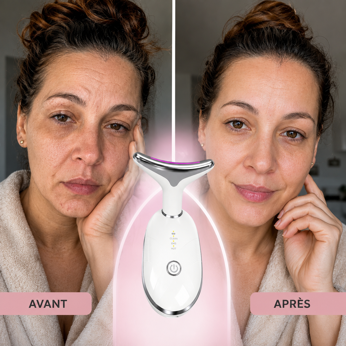 Appareil Anti-Fatigue Visage & Cou Lissant & Raffermissant