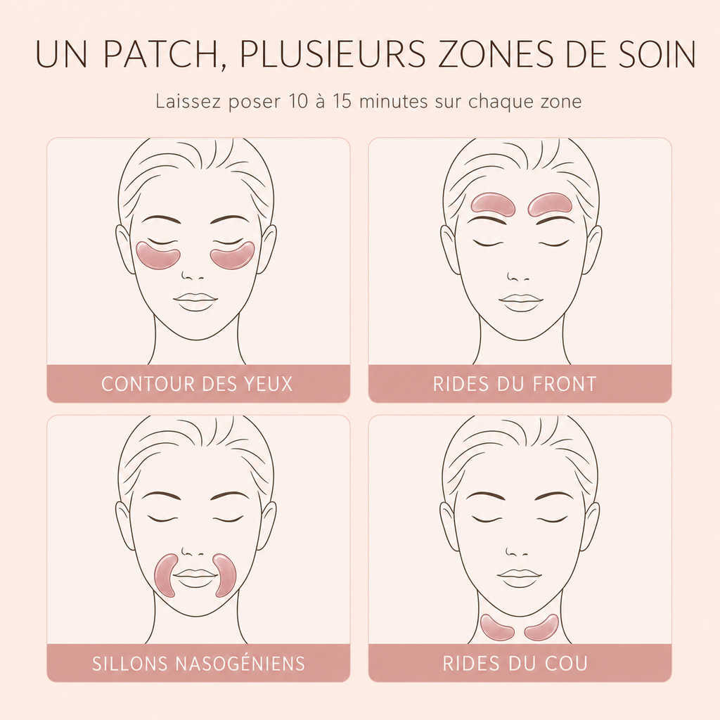 Patchs Hydrogel Contour des Yeux, Regard Reposé & Lumineux | 60 Paires