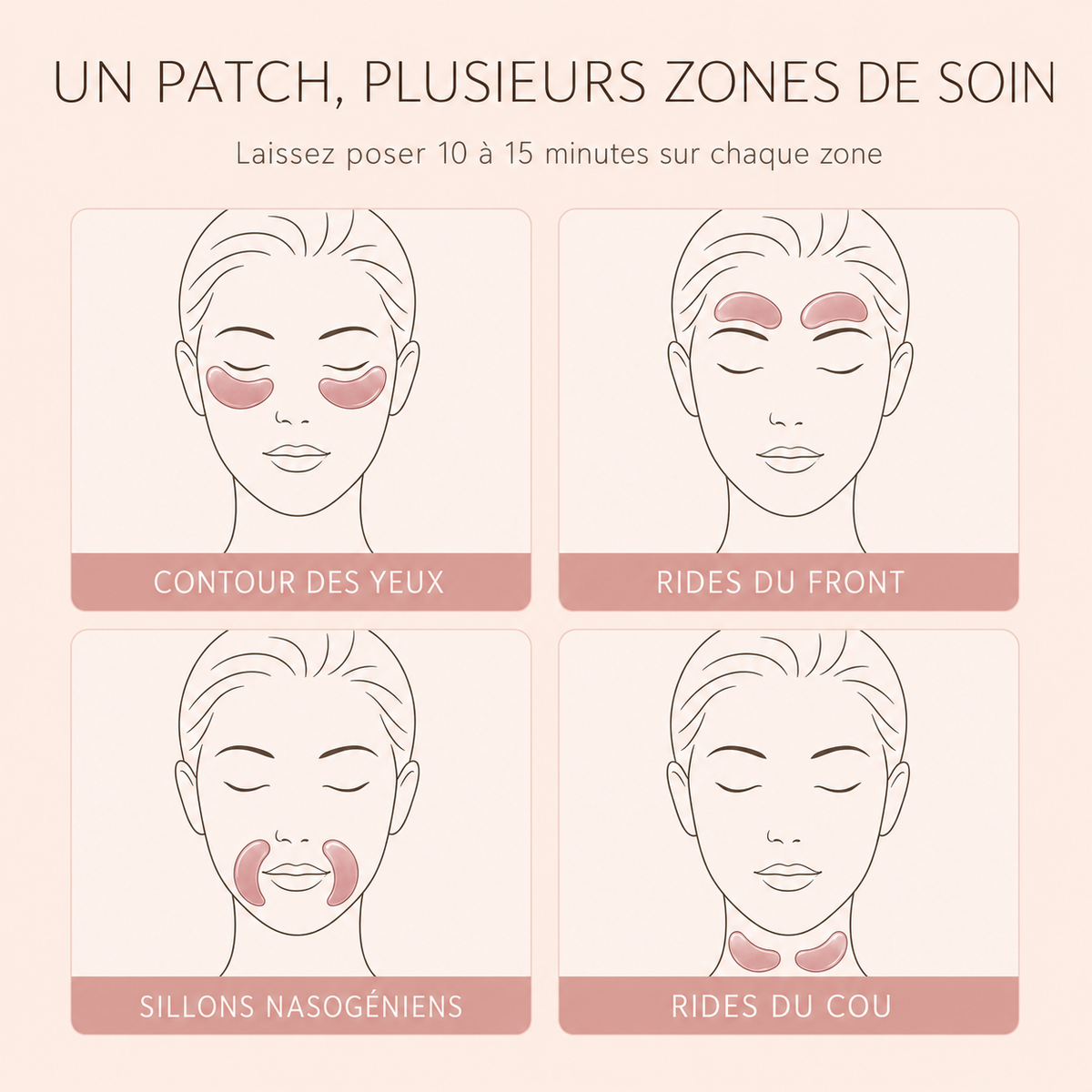 Patchs Hydrogel Contour des Yeux, Regard Reposé & Lumineux | 60 Paires