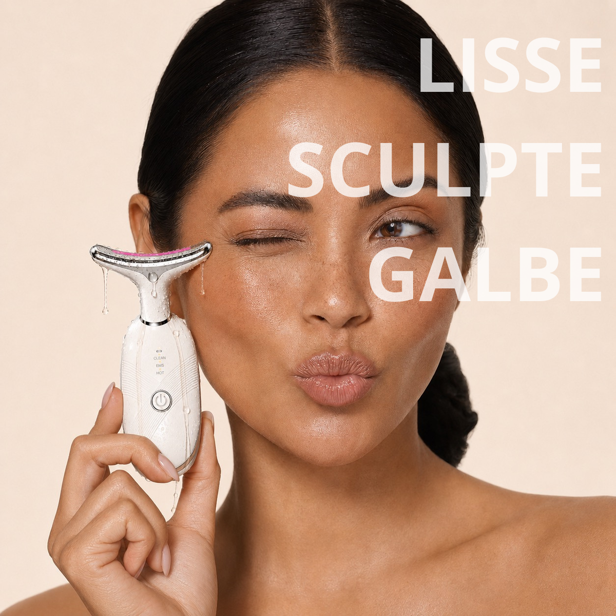 Appareil chauffant Anti-Fatigue Visage & Cou Lissant & Raffermissant