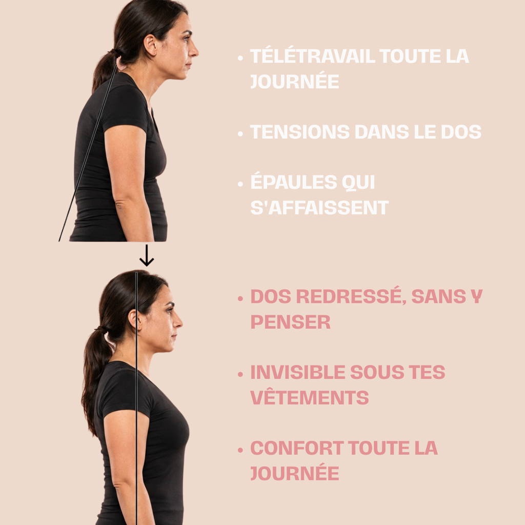 Brassière Correctrice de Posture : Maintien Dos & Poitrine, Invisible sous vos Vêtements